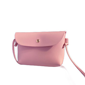 Women's Bags PU Leather Crossbody Bag Print Cute Fashion Daily Retro Black Blushing Pink Brown Gray