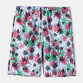 Men's Casual Daily Holiday Shorts Pants Graphic Short White