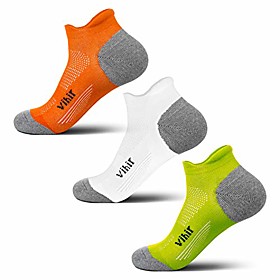 vihir athletic running socks for men women - no show low cut blister resistant moisture wicking sports socks,3 pack