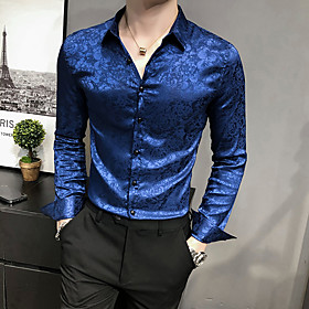 Men's Party / Evening Suits Mandarin Standard Fit Single Breasted More-button Jacquard Polyester