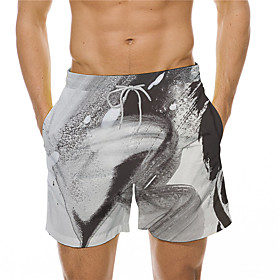 Men's Designer Casual / Sporty Big and Tall Quick Dry Breathable Soft Holiday Beach Swimming Pool Shorts Bermuda shorts Swim Trucks Pants Graphic Prints Graffi