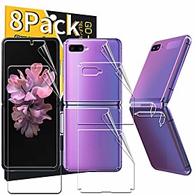 Phone Screen Protector For Samsung Galaxy Galaxy Z Flip TPU 2 pcs High Definition (HD) Ultra Thin Scratch Proof Front  Back Protector Phone Accessory