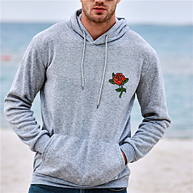 Homme Unisexe Grande Taille Sweat-shirt à capuche Floral Capuche Décontractée du quotidien Estampage à chaud Décontractée Rétro Vintage Pulls Capuche Pulls mol