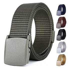 Men's Wide Belt 100g / m2 Polyester Knit Stretch Belt Solid Colored