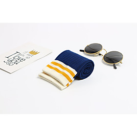 Boys' / Girls' Socks Standard Solid Colored Calm / Sports Simple Style Cotton EU36-EU46