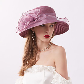Fashion Net Hats with Flower 1pc Casual / Holiday Headpiece