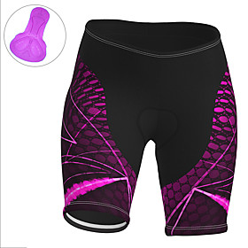 21Grams Women's Cycling Shorts Summer Spandex Polyester Bike Shorts Pants Padded Shorts / Chamois 3D Pad Quick Dry Moisture Wicking Sports Blue / Purple / Oran