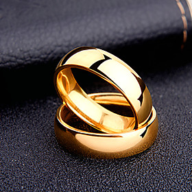 Ring Geometrical Silver Gold Rainbow Stainless Steel Stylish Simple Classic 1pc 5 6 7 8 9 / Couple's