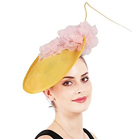 Fashion Linen / Cotton Blend / Fabrics Headpiece with Floral 1 / box Wedding Headpiece