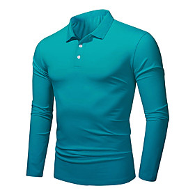 Men's Golf Shirt 3D Print Gradient 3D Print Button-Down Long Sleeve Street Tops Lightweight Casual Fashion Comfortable Blue Purple Yellow