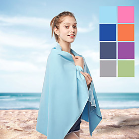 Solid Color Adult Water Absorbing Quick Drying Bath Towel Beach Towel Outdoor Travel Portable Swimming Water Towel 76152cm