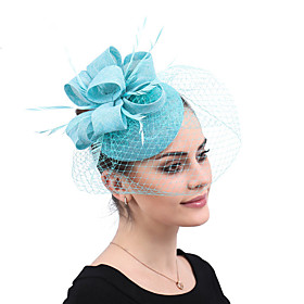 Bridal Veil Headdress Small Top Hat Retro Cheongsam Hair Ornament Ball Top Hat Horse Racing Festival Veil Ornament