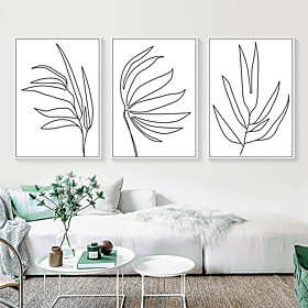Wall Art Canvas Prints Painting Artwork Picture Plant Line Home Decoration Decor Rolled Canvas No Frame Unframed Unstretched