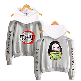 Inspiré par Tueur de démons: Kimetsu no Yaiba Kamado Nezuko Kamado Tanjirou Anime Dessin Animé Polyester Imprimer Harajuku Art graphique Kawaii Sweat à capuche