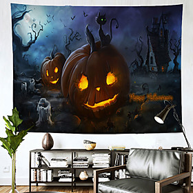 Halloween Wall Tapestry Art Decor Blanket Curtain Hanging Home Bedroom Living Room Decoration