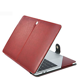 11.6 Inch Laptop / 12 Inch Laptop / 13.3 Inch Laptop Sleeve PU Leather / Polyurethane Leather Solid Color / Leather for Men for Women for Business Office Water