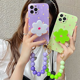 Phone Case For Apple Back Cover iPhone 12 Pro Max 11 SE 2020 X XR XS Max 8 7 Shockproof Dustproof with Stand Graphic Flower TPU