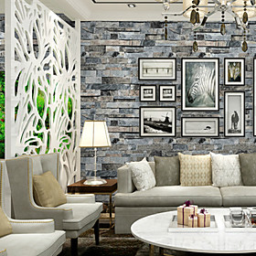 Wallpaper Wall Covering Sticker Film Modern Faux Brick non Woven Home Decor 531000cm