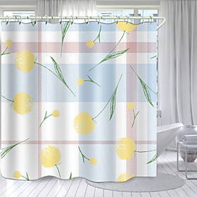 Flower Mix And Match Series Digital Printing Shower Curtain Shower Curtains  Hooks Modern Polyester New Design