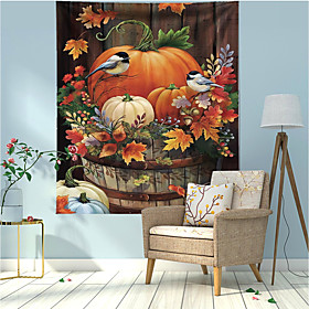 Autumn Harvest Wall Tapestry Art Decor Blanket Curtain Hanging Home Bedroom Living Room Decoration Polyester Sunflower Fall