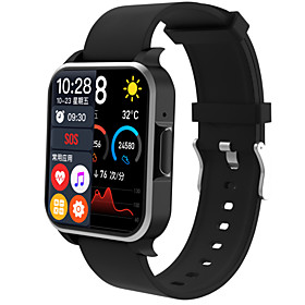 ST10D Smartwatch Fitness Running Watch Bluetooth Pedometer Sleep Tracker Heart Rate Monitor Long Standby Message Reminder Call Reminder IP 67 44mm Watch Case f