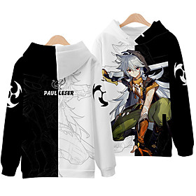 Inspiré par Genshin Impact Cosplay Anime Dessin Animé 100 % Polyester 3D Harajuku Art graphique Kawaii Sweat à capuche Pour Homme / Femme