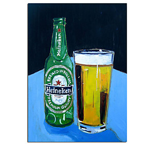 Oil Painting Handmade Hand Painted Wall Art Oktoberfest Heineken Beer Abstract Gift Home Decoration Decor Stretched Frame Ready to Hang