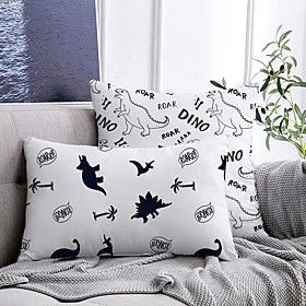 Dinosaur Double Side Cushion Cover 2PC Soft Decorative Square Throw Pillow Cover Cushion Case Pillowcase for Bedroom Livingroom Superior Quality Machine Washab