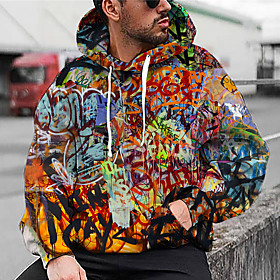 Homme Unisexe Sweat-shirt à capuche Imprimés Photos Graffiti Imprimer Capuche du quotidien Des sports 3D effet Motifs 3D Décontractée Pulls Capuche Pulls molle