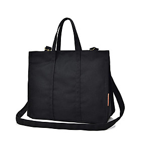 Women's Bags Canvas Top Handle Bag Zipper Daily Outdoor 2021 Canvas Bag Handbags White Black