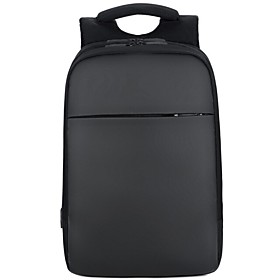16 Inch Laptop Commuter Backpacks Nylon Fiber Solid Color for Men for Women for Business Office Waterpoof Shock Proof