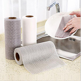 Cleaning Clothes Dish Clothes for Washing Dishes Rag Dry and Wet Kitchen Thickened Degreasing Dishwashing Cloth Washable Household Absorbent Disposable Non-wov
