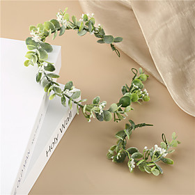 Forest Photos to Shoot Green Flowers Bride Holiday Wedding Headflower Wreath Hair Accessories
