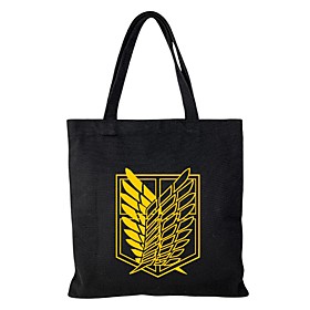 inspired by attack on titan anime cosplay canvas tote bag canvas grocery tote bag