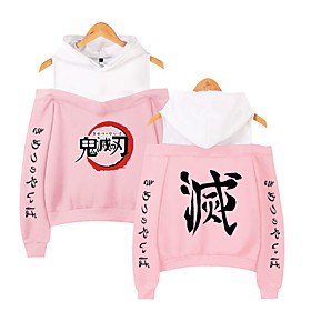 Inspiré par Tueur de démons: Kimetsu no Yaiba Kamado Nezuko Kamado Tanjirou Anime Dessin Animé Polyester Imprimer Harajuku Art graphique Kawaii Sweat à capuche