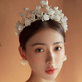 Alloy Crown Tiaras / Headbands with Floral 1 PC Wedding / Special Occasion Headpiece