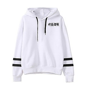 Inspiré par Jujutsu Kaisen Cosplay Costume de Cosplay Sweat à capuche Mélangé polyester / coton Imprimer Sweat à capuche Pour Homme / Femme