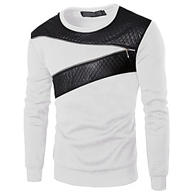 Homme Sweat-shirt Bloc de couleur Patchwork Col Rond Décontractée du quotidien Vacances Vêtement de sport Décontractée Pulls Capuche Pulls molletonnés Manches