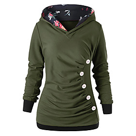 Femme Sweat à capuche Sweat-shirt Plein Décontractée Des sports 3D effet Actif Vêtement de rue Pulls Capuche Pulls molletonnés Rose Claire Vin Vert Véronèse