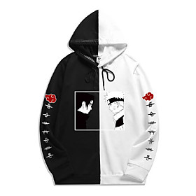 Inspiré par Naruto Uchiha Sasuke Uzumaki Naruto Sweat à capuche Anime 100 % Polyester Animé 3D Harajuku Art graphique Sweat à capuche Pour Homme / Femme / Coup