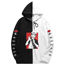 Inspiré par Naruto Akatsuki Uchiha Itachi Sweat à capuche Anime 100 % Polyester Animé 3D Harajuku Art graphique Sweat à capuche Pour Homme / Femme / Couple