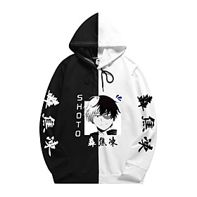 Inspiré par My Hero Academia Boko No Hero Couverture Katsuki Bakugo Sweat à capuche Anime 100 % Polyester Animé 3D Harajuku Art graphique Sweat à capuche Pour