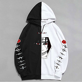 Inspiré par Naruto Akatsuki Itachi Uchiha Sweat à capuche Anime 100 % Polyester Animé 3D Harajuku Art graphique Sweat à capuche Pour Homme / Femme / Couple