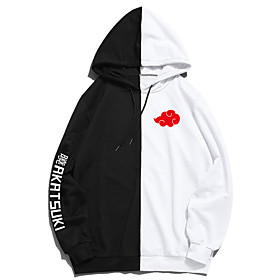 Inspiré par Naruto Akatsuki Sweat à capuche Anime 100 % Polyester Animé 3D Harajuku Art graphique Sweat à capuche Pour Homme / Femme / Couple