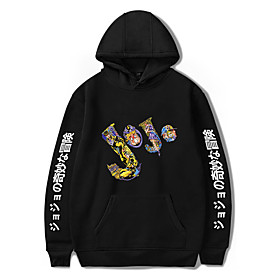 Inspiré par L'aventure bizarre de JoJo DIO BRANDO Sweat à capuche Anime 100 % Polyester Animé Harajuku Art graphique Kawaii Sweat à capuche Pour Unisexe / Coup