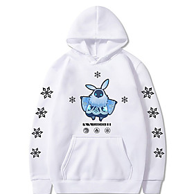 Inspiré par Genshin Impact Hilichurl Voyageur Sweat à capuche Anime 100 % Polyester Animé Harajuku Art graphique Kawaii Sweat à capuche Pour Unisexe / Couple