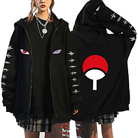 Inspiré par Naruto Uchiha Itachi Anime Dessin Animé 100 % Polyester Imprimer Harajuku Art graphique Kawaii Sweat à capuche Pour Homme / Femme / Couple