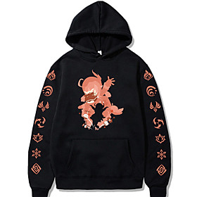 Inspiré par Genshin Impact Klee Ganyu Venti Sweat à capuche Anime 100 % Polyester Animé Harajuku Art graphique Kawaii Sweat à capuche Pour Unisexe / Couple