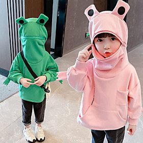 Inspiré par Cosplay Grenouille Sweat à capuche Anime Pur coton Animé Harajuku Art graphique Kawaii Sweat à capuche Pour Garçon