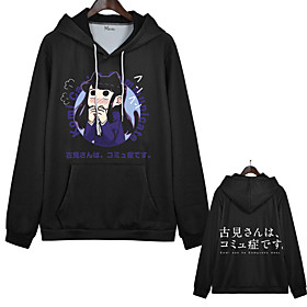 Inspiré par Komi ne peut pas communiquer Komi Shoko Sweat à capuche Anime 100 % Polyester Animé Art graphique Kawaii Sweat à capuche Pour Homme / Femme / Coupl